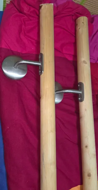 Barandilla Pasamanos Escalera Madera y Metal