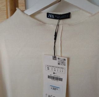 Jersey Zara beige talla S
