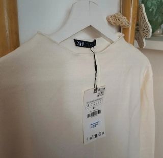 Jersey Zara beige talla S