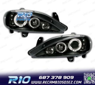 FAROS RENAULT MEGANE 99-02 OJOS ANGEL FONDO NEGRO