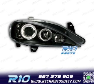 FAROS RENAULT MEGANE 99-02 OJOS ANGEL FONDO NEGRO