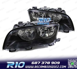 FAROS BMW SERIE 3 E46 4 PUERTAS 98-01 FONDO NEGRO