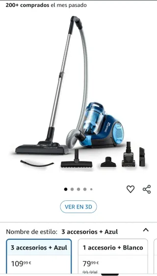 Aspiradora Rowenta con accesorios