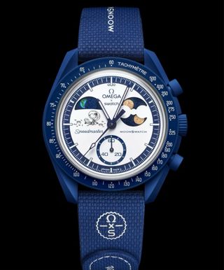 Omega Swatch Mission to Earthphase Moonshine Gold