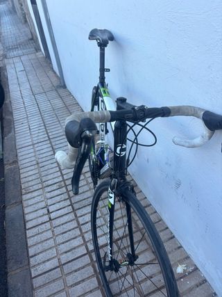 Bicicleta Carretera Cannondale XL Negra/Verde