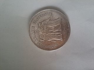 Moneda Francesa Liberté Égalité Fraternité 1977