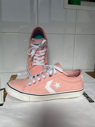 Converse Talla 37 Rosa y Blanco