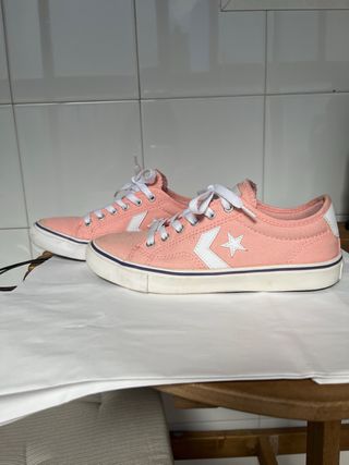 Converse Talla 37 Rosa y Blanco