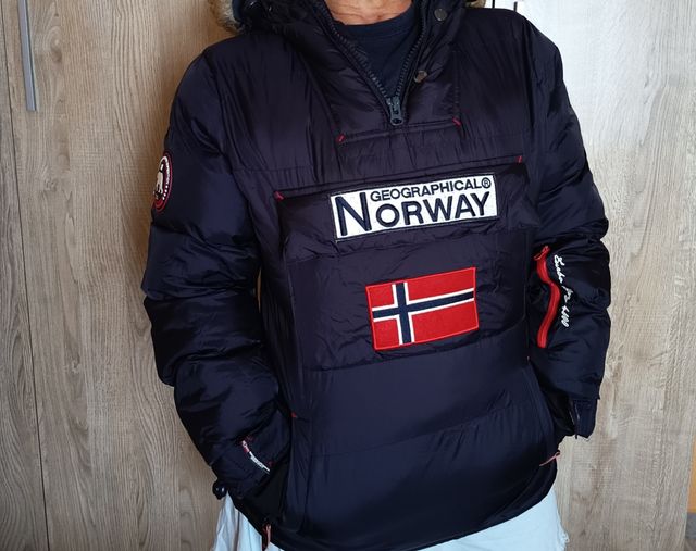 Anorak Geographical Norway Azul Talla M