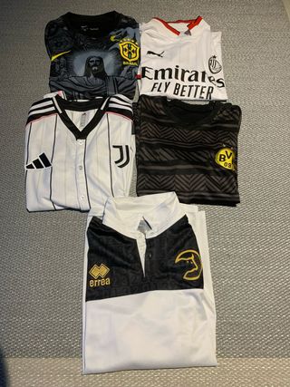 Lote 5 Camisetas Fútbol Exclusivas