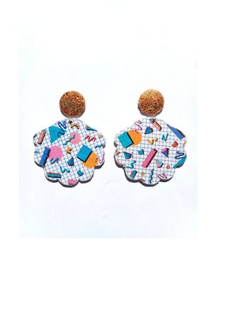 Pendientes Pop Art, pendientes geométricos, joyas 