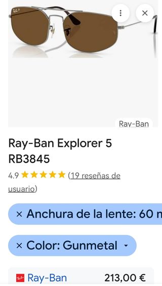 Gafas Ray-Ban Originales RB3845