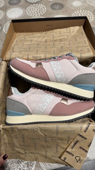 Zapatillas Napapijri Mujer Rosa y Plata