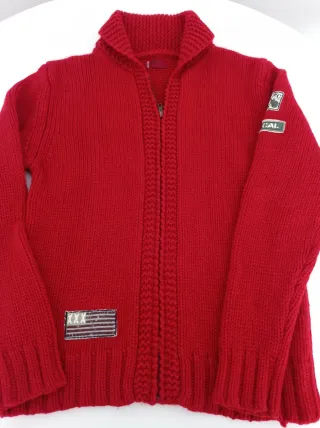 Chaqueta Levi's Roja Cremallera Lana