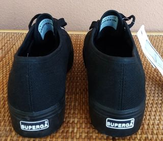 Superga Art. 2750 Sneaker Tela Zeppa Nero N.ro 40 