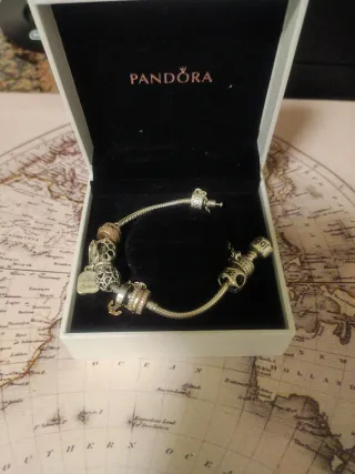 Pulsera Pandora Plata y Oro