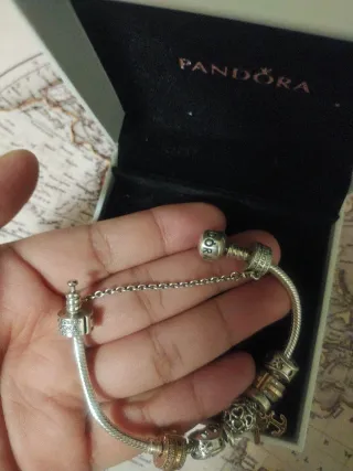 Pulsera Pandora Plata y Oro