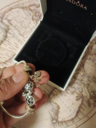 Pulsera Pandora Plata y Oro