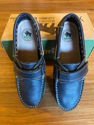 Zapatos náuticos Gorila azul marino. 