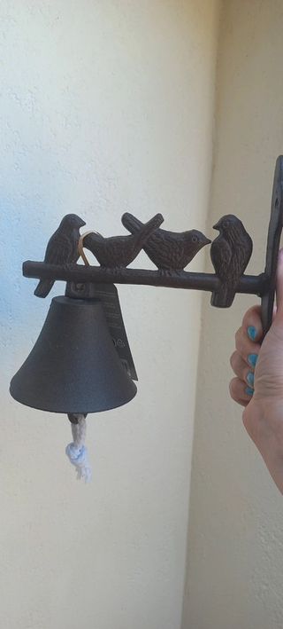 Campana decorativa con uccellini