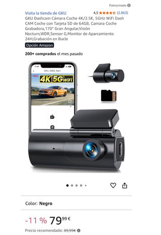 Dashcam GKU D600 4K