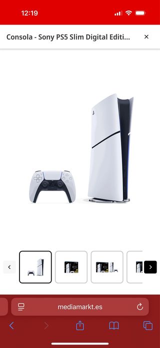 Consola Sony PS5 Slim Digital Edition Blanca
