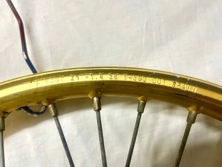 Llanta Delantera 21" Rieju 50cc.(Dorada)