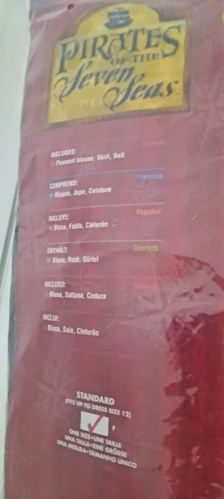 Disfraz Capitana Pirata Mujer Talla Única