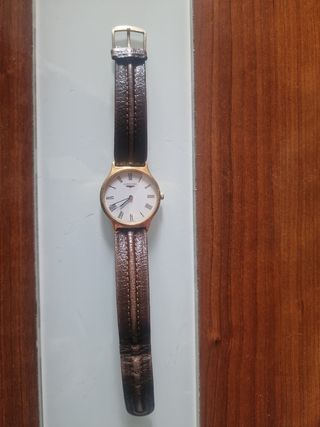 Reloj Longines Oro y Marrón