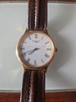 Reloj Longines Oro y Marrón