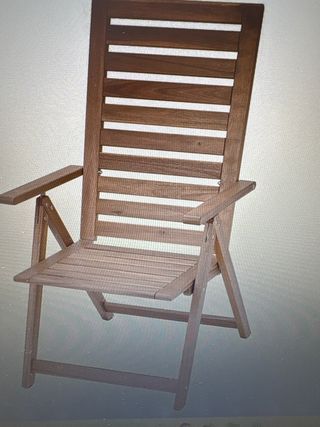 Sillón de madera plegable