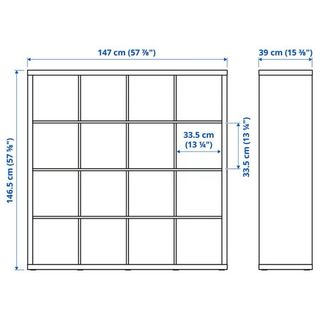 Estantería Kallax Ikea Beige