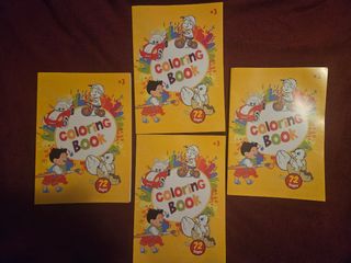 Set 4 libri da colorare 