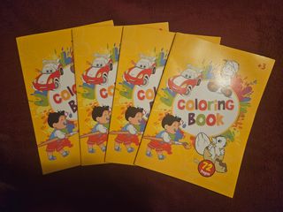 Set 4 libri da colorare 