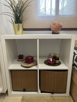 Mueble Kallax Ikea Blanco y Marrón