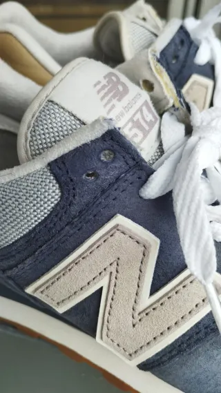 New Balance 574 Talla 39 Azul Beige