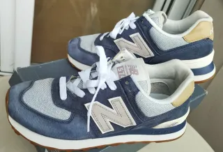 New Balance 574 Talla 39 Azul Beige