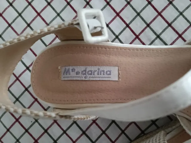 Espardeñas Novia Blancas y Beige