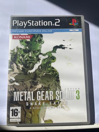 Metal Gear Solid 3 PS2 Caja y Manual