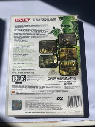 Metal Gear Solid 3 PS2 Caja y Manual