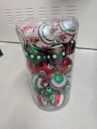 Bolas de Navidad con brillo