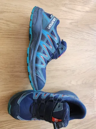 Zapatillas Salomon Niños Azul/Naranja