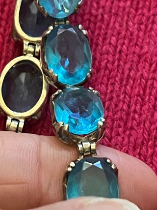 Bracciale Argento Pietra Azzurra