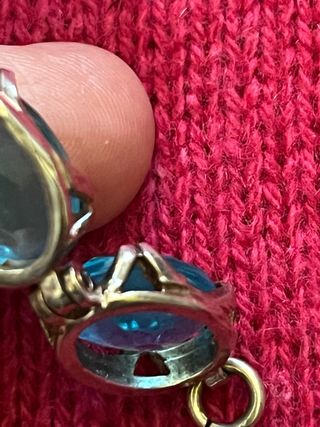Bracciale Argento Pietra Azzurra