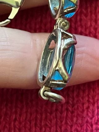 Bracciale Argento Pietra Azzurra