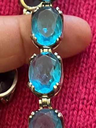 Bracciale Argento Pietra Azzurra