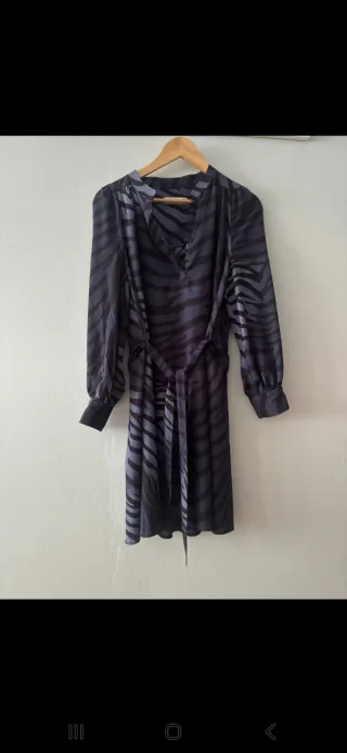 Vestido estampado cebra