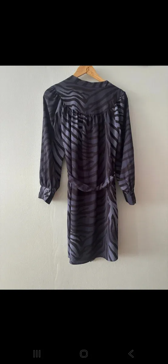 Vestido estampado cebra