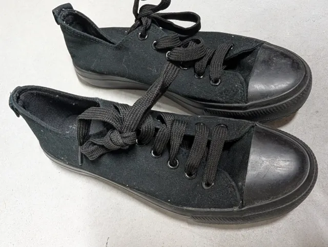 Zapatillas negras de lona