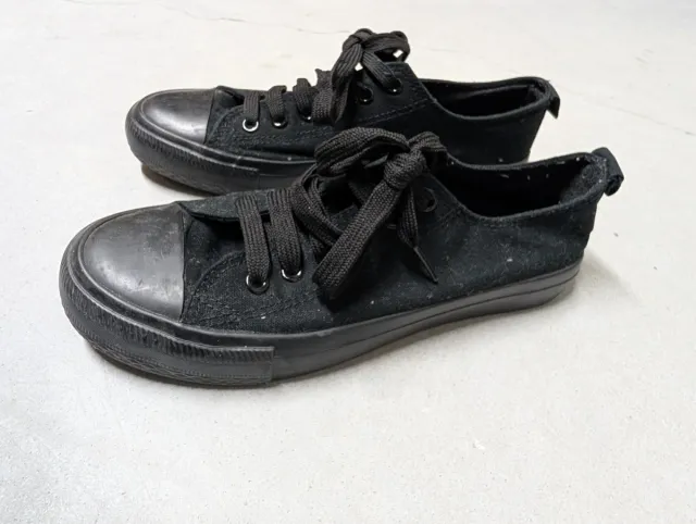 Zapatillas negras de lona